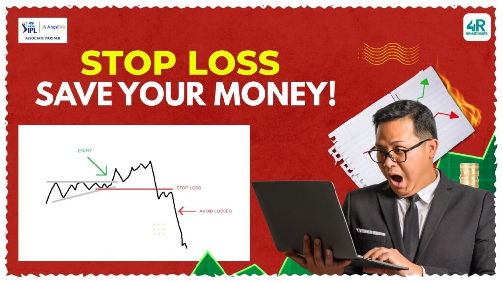 Stop loss order explained with simple example for beginner stock traders.