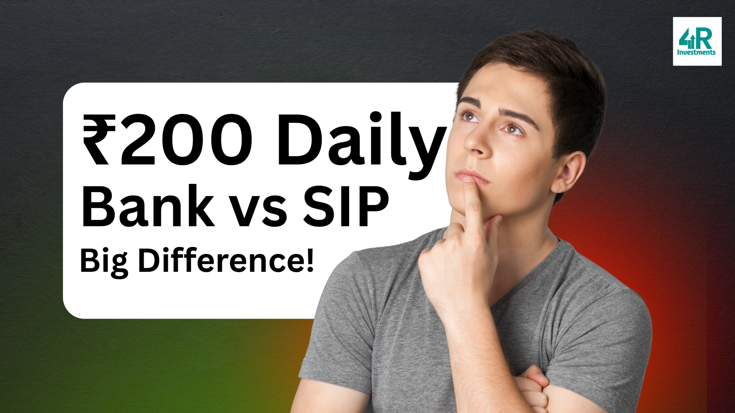 ₹200 daily SIP vs bank savings India – small investment comparison and wealth growth over time