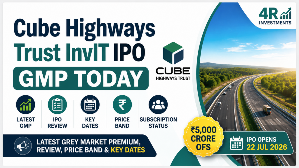 Cube Highways Trust InvIT IPO GMP Today