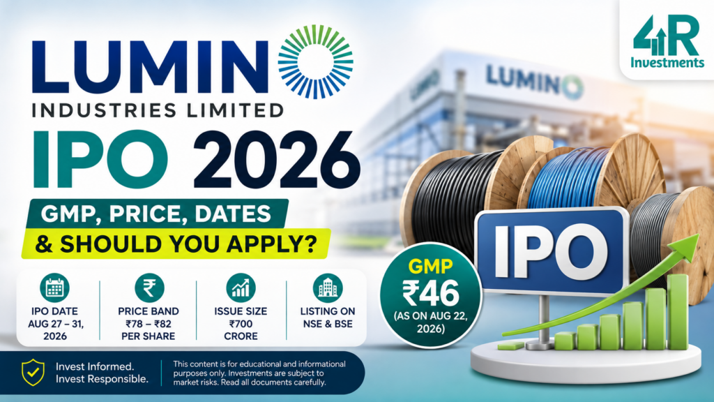 Lumino Industries IPO 2026 – GMP, Price, Dates & IPO Details | 4R Investments