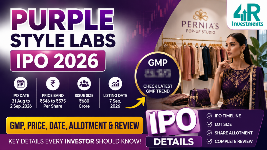 Purple Style Labs IPO 2026 GMP, price, date, allotment and review – 4R Investments